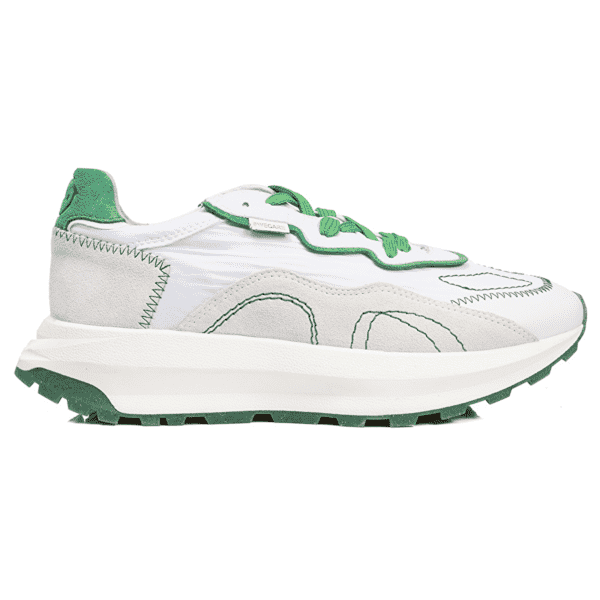 Greyder Classic Stride Genuine Leather Sports Sneakers 3Y1SA20040 White Green